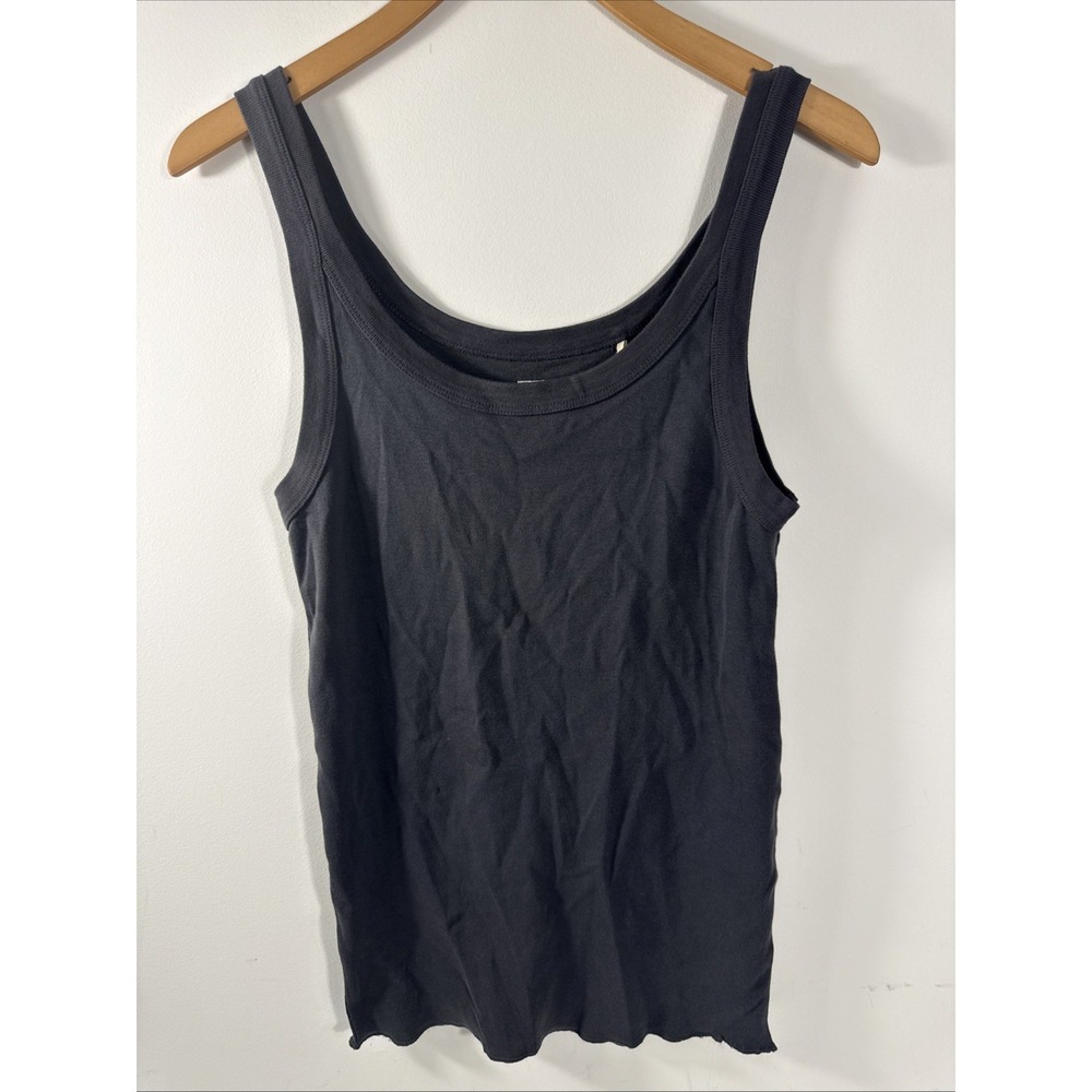 Alpine Design Women's Ribbed Tank Top Midnight Black Gray Size XL NWT